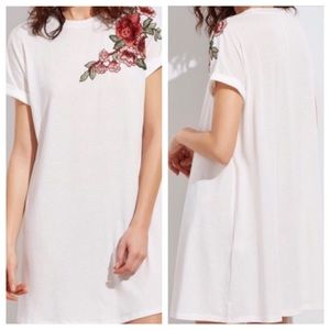 Rose Appliqué Dress